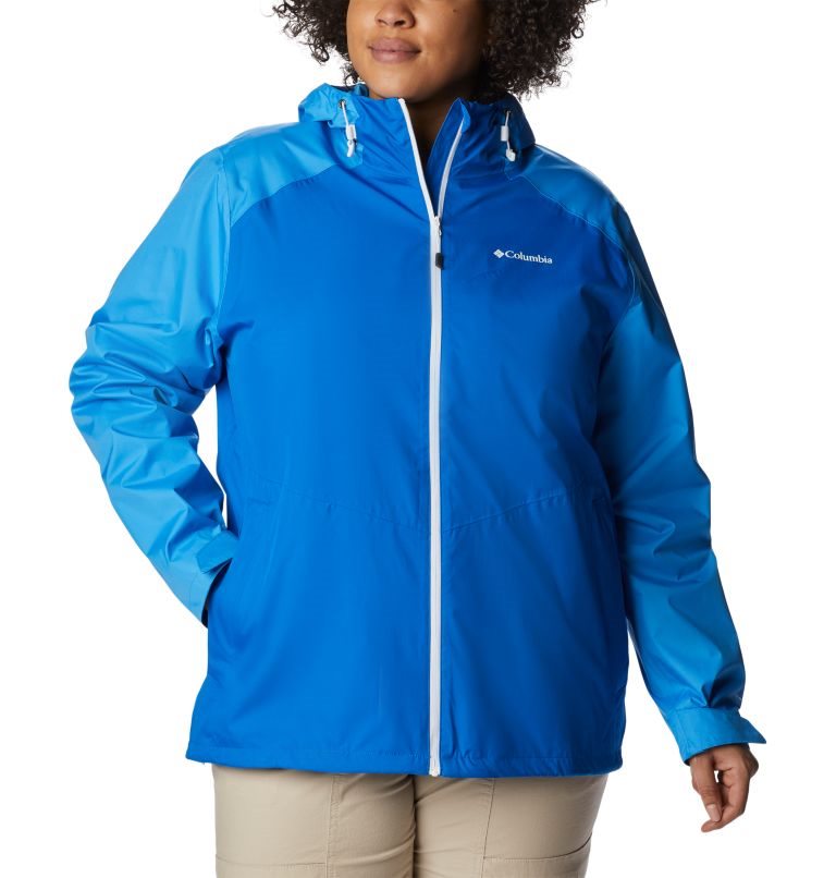 Women\'s Columbia GirlTrek Inner Limits Rain Jackets Blue | Plus Size CA-JA341